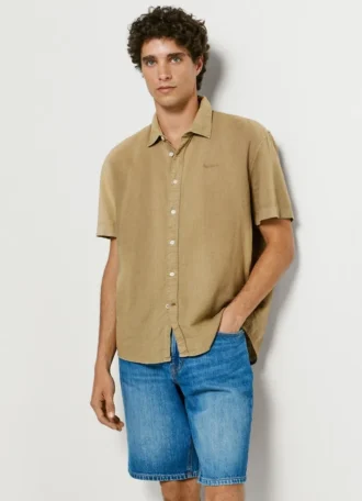 Camisa tingida na peça