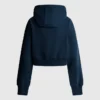 Camisola com capuz de corte curto