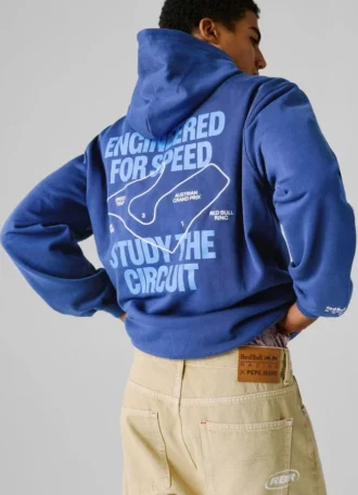 Camisola com capuz de corte descontraído