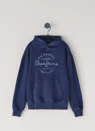 Camisola com capuz de corte descontraído