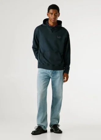 Camisola com capuz de corte descontraído