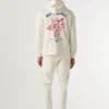 Camisola com capuz e estampado nas costas Camisola com capuz e estampado nas costas
