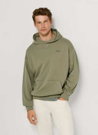 Camisola com capuz e logótipo