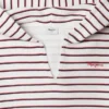 Camisola com capuz às riscas Camisola com capuz às riscas