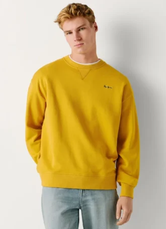 Camisola com logótipo e gola redonda