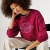 Camisola com logótipo e gola redonda Camisola com logótipo e gola redonda