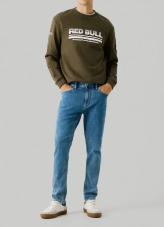 Camisola com logótipo e gola redonda
