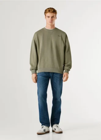 Camisola com logótipo e gola redonda Camisola com logótipo e gola redonda