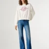 Camisola com logótipo e gola redonda Camisola com logótipo e gola redonda