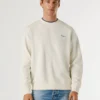 Camisola com logótipo e gola redonda