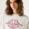 Camisola com logótipo e gola redonda Camisola com logótipo e gola redonda