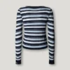Camisola com riscas e canelado Camisola com riscas e canelado
