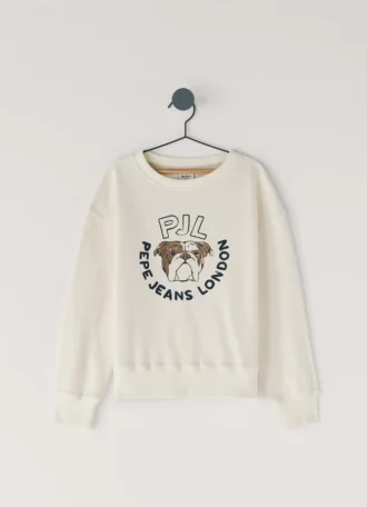 Camisola de gola redonda com corte descontraído