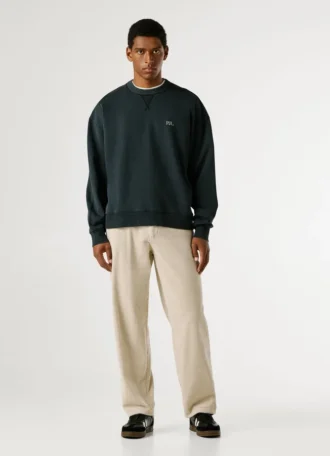 Camisola de gola redonda com corte descontraído