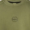 Camisola de gola redonda com corte descontraído Camisola de gola redonda com corte descontraído