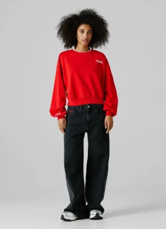 Camisola de gola redonda com corte regular