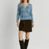 Camisola de malha com decote em V