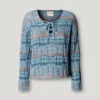 Camisola de malha com decote em V