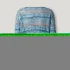 Camisola de malha com decote em V