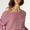 Camisola de malha às riscas