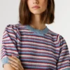 Camisola de malha às riscas Camisola de malha às riscas