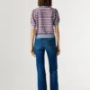 Camisola de malha às riscas Camisola de malha às riscas