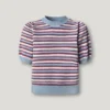 Camisola de malha às riscas Camisola de malha às riscas