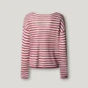 Camisola de malha às riscas