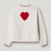 Camisola em malha com padrão de losangos Camisola em malha com padrão de losangos