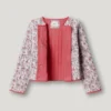 Casaco acolchoado com estampado floral Casaco acolchoado com estampado floral