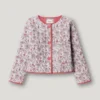Casaco acolchoado com estampado floral Casaco acolchoado com estampado floral