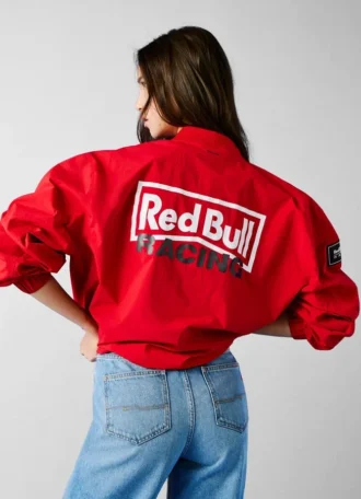Casaco bomber com estampado nas costas