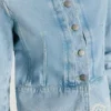 Casaco de ganga com detalhes Ikat Casaco de ganga com detalhes Ikat