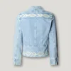 Casaco de ganga com detalhes Ikat Casaco de ganga com detalhes Ikat