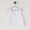 Colete acolchoado com detalhes em renda Colete acolchoado com detalhes em renda