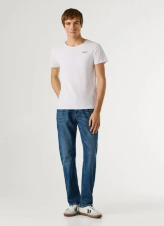 Conjunto de 2 T-shirts de algodão elástico