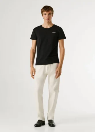 Conjunto de 2 T-shirts de algodão elástico