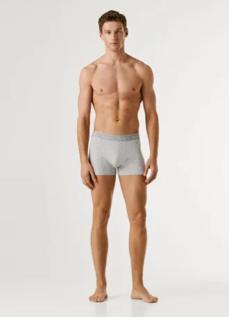 Conjunto de 3 boxers em algodão elástico