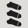 Conjunto de 3 pares de meias curtas Conjunto de 3 pares de meias curtas
