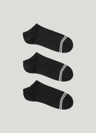 Conjunto de 3 pares de meias curtas