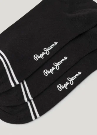 Conjunto de 3 pares de meias curtas