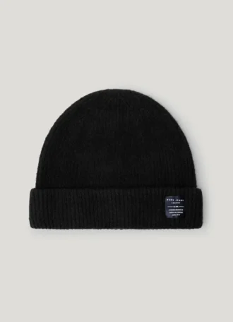 Conjunto de gorro e cachecol canelados