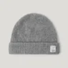 Conjunto de gorro e cachecol canelados
