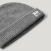 Conjunto de gorro e cachecol canelados
