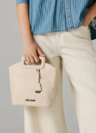 Mala Tote com efeito de couro