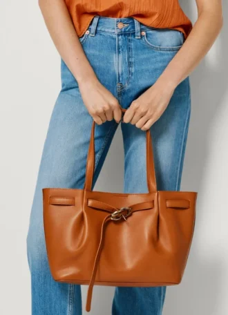 Mala Tote com efeito de couro