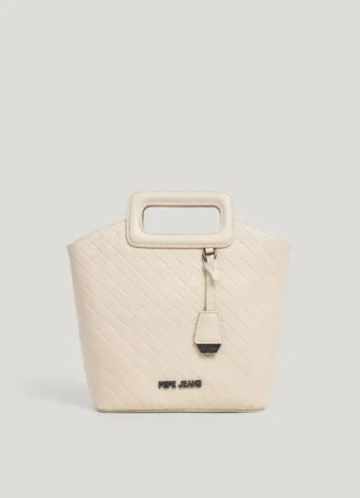 Mala Tote com efeito de couro