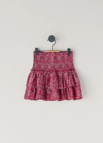 Mini-saia com estampado floral