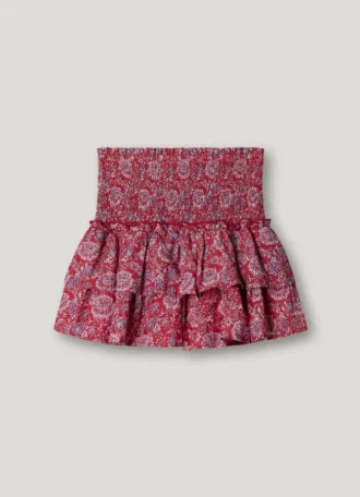 Mini-saia com estampado floral