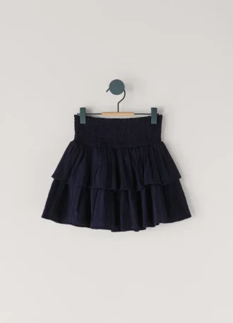 Mini-saia com folhos